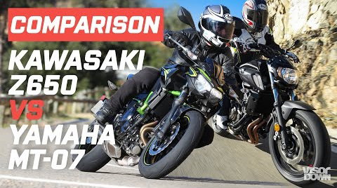 Head to head: Kawasaki Z650 vs Yamaha MT07 | Visordown